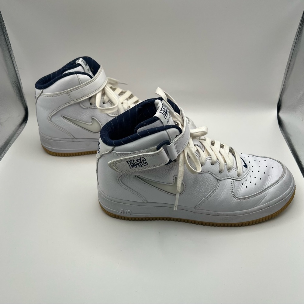 Nike Air Force 1 Mid Jewel QS NYC - Yankees Sneakers - Picture 6 of 9